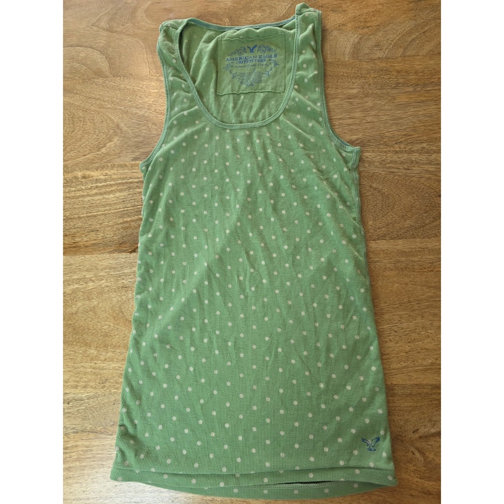 American Eagle Y2K Ribbed Boyfriend Tank Large Elena Gilbert Bella Swan Layering